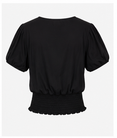 Blusa Crop con Escote Cruzado para Mujer