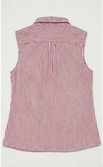 Blusa de Rayas con Lazo al Cuello
