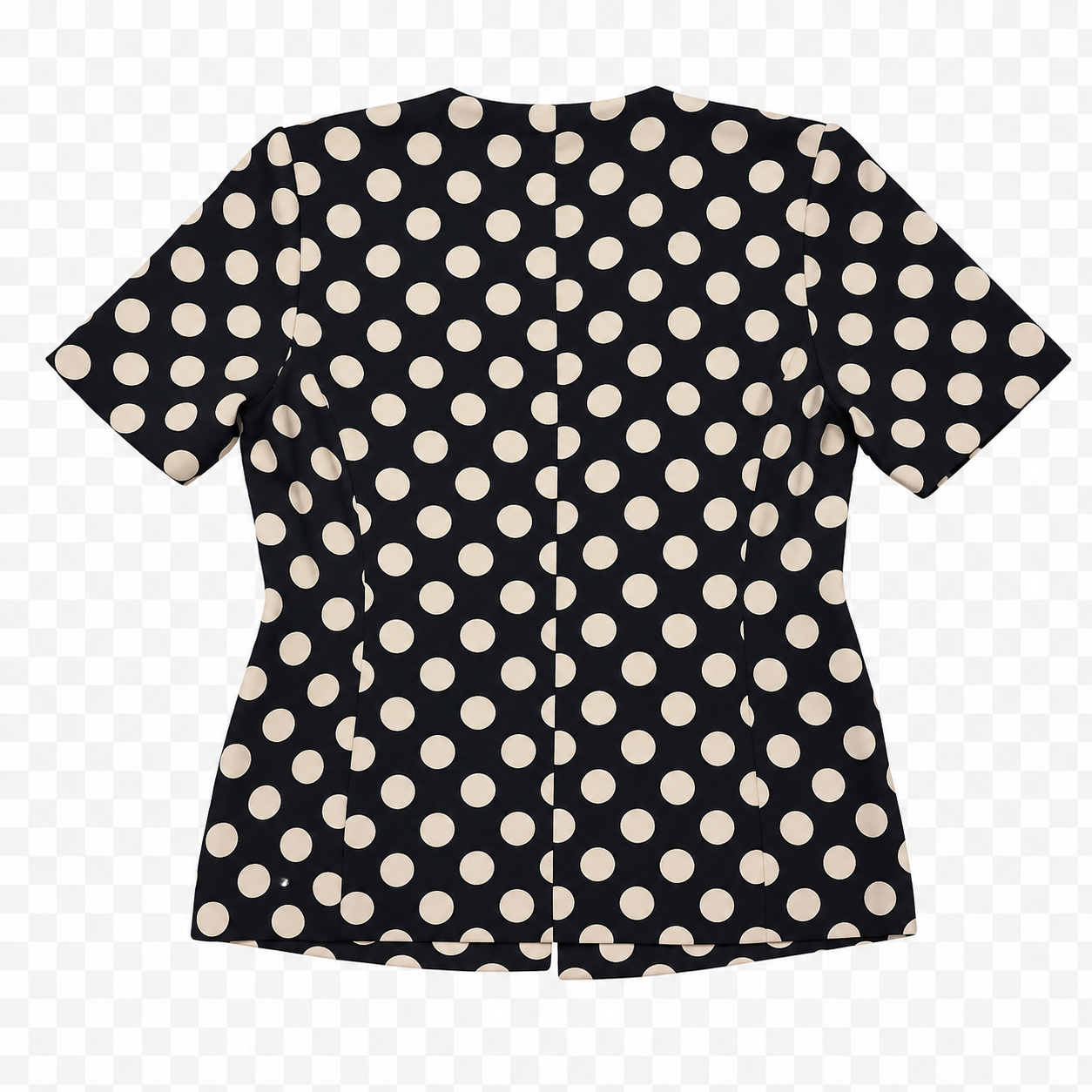 Blusa de Lunares con Botones Decorativos