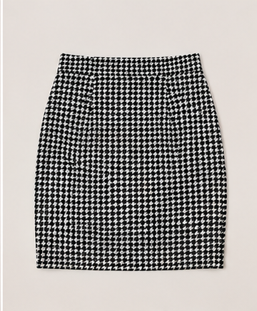 Falda Mini Estampado Pata de Gallo