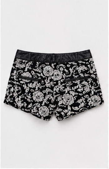 Short estampado de tiro medio