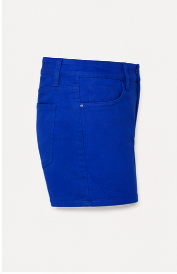 Short de Mezclilla Azul Rey de Tiro Alto