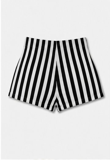 Short de Rayas Blanco y Negro