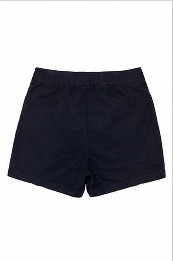 Short Casual de Tiro Medio con Bolsillos Negro