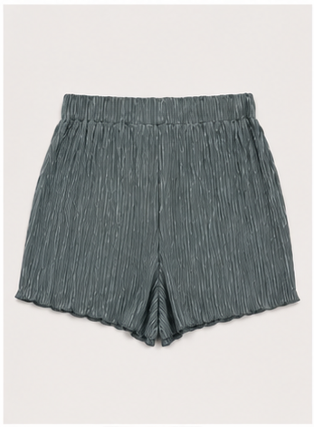 Short Plisado de Cintura Elástica