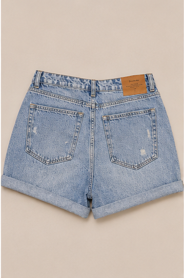 Short de Mezclilla de Tiro Alto para Mujer