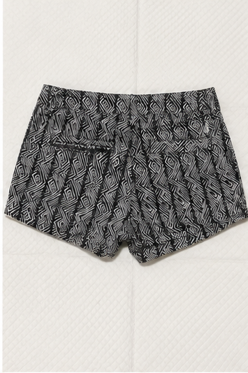 Short Estampado con Cintura Elástica y Corte Relajado