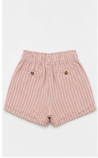 Short de Rayas con Cintura Elástica