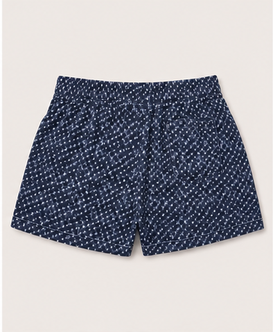 Short Casual Azul Marino con Estampado para Mujer