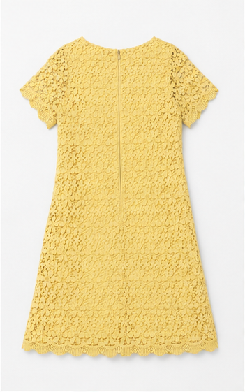 Vestido de Encaje Amarillo