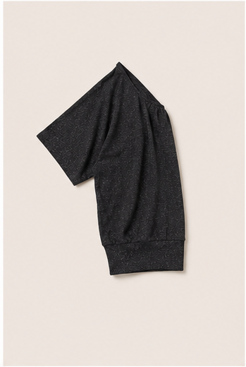 Blusa con Brillo Sutil de Manga Corta