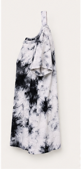 Blusa Tie-Dye con Hombro Descubierto