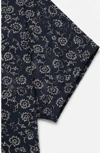 Blusa Estampada Floral de Manga Corta