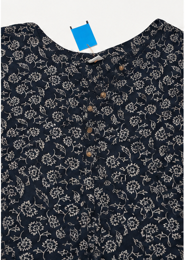 Blusa Estampada Floral de Manga Corta
