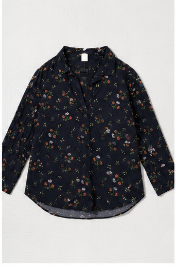 Blusa Floral de Manga Larga