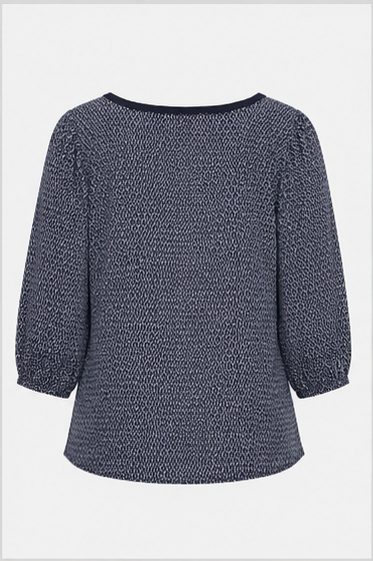 Blusa Estampada con Detalle de Encaje