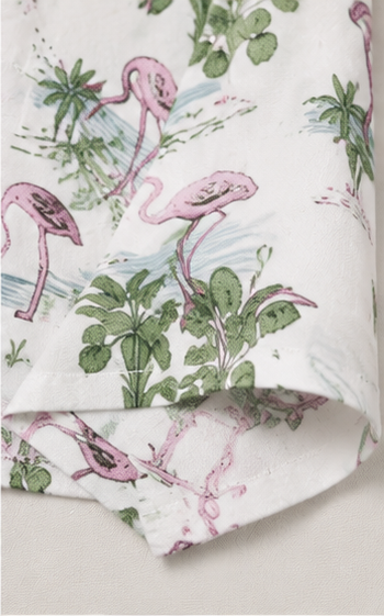 Blusa crop estampada de manga larga