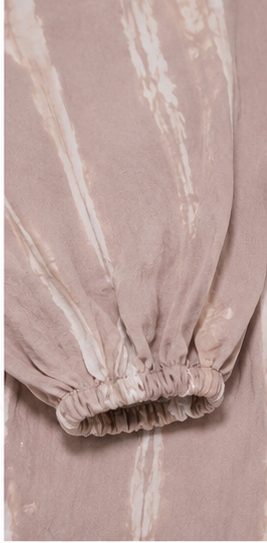 Blusa de Manga Larga con Escote Ajustable