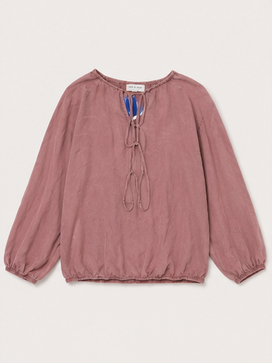 Blusa de Manga Larga con Lazo Ajustable