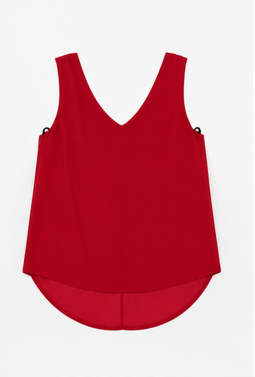 Blusa Básica Sin Mangas con Escote en V