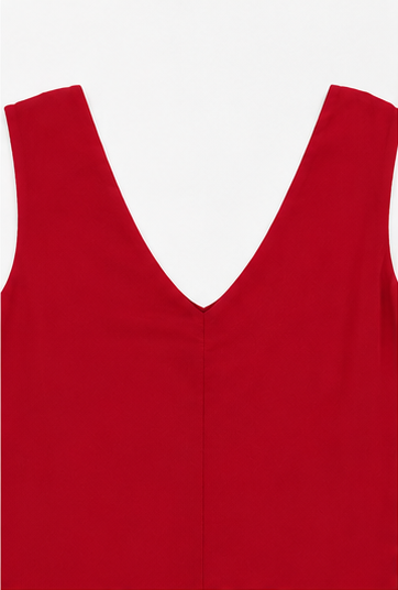 Blusa Básica Sin Mangas con Escote en V