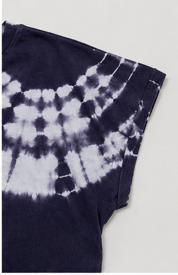 Blusa Tie-Dye Azul Marino Manga Corta