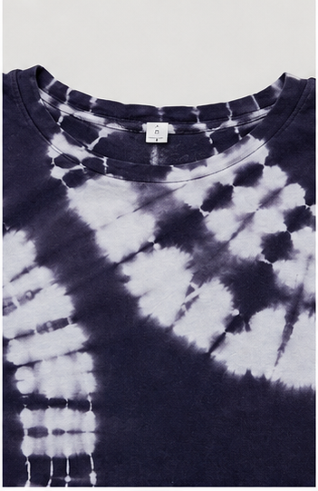 Blusa Tie-Dye Azul Marino Manga Corta
