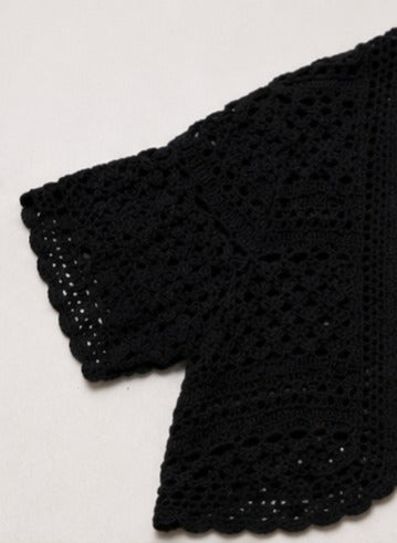 Bolero Tejido Crochet Manga Corta