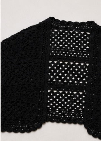 Bolero Tejido Crochet Manga Corta