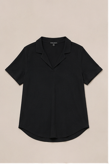 Blusa Tipo Polo de Manga Corta