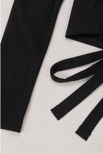 Top de Manga Larga con Amarre Frontal