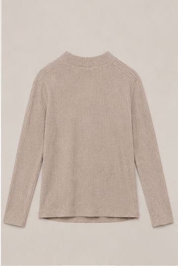 Blusa de Manga Larga con Nudo Frontal para Mujer