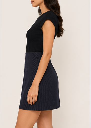 Falda Mini de Rayas para Mujer
