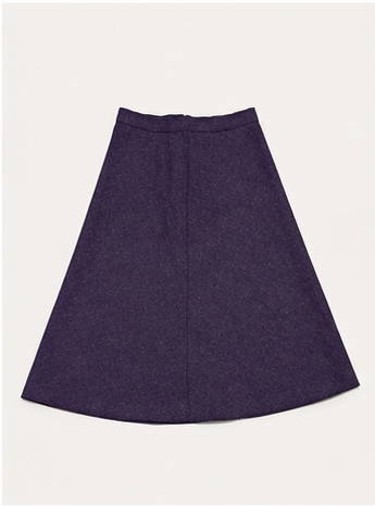Falda midi de corte evasé