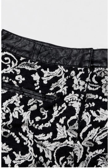 Short estampado de tiro medio