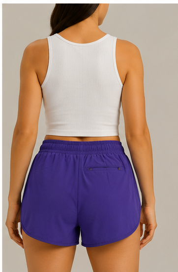 Short Deportivo de Cintura Elástica con Cordón Ajustable