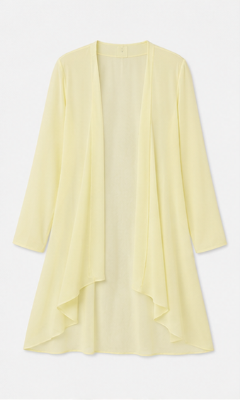 Sobretodo Tipo Kimono de Caída Fluida