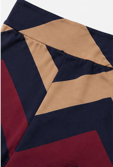 Maxifalda Estampado Zigzag