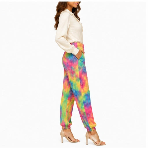Pantalón jogger estampado tie-dye – Multicolor