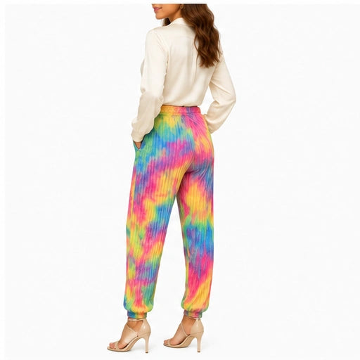 Pantalón jogger estampado tie-dye – Multicolor