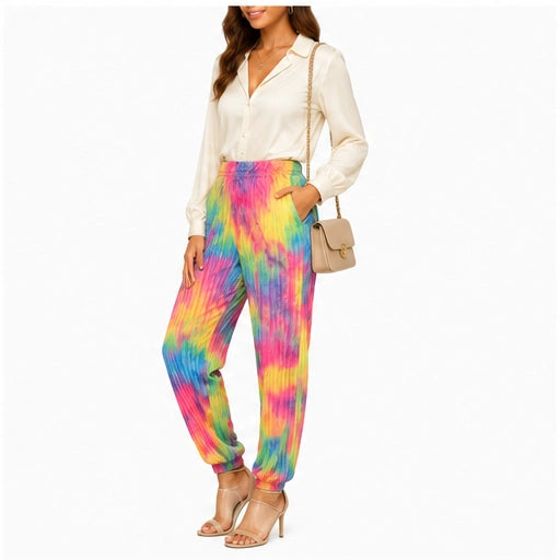 Pantalón jogger estampado tie-dye – Multicolor