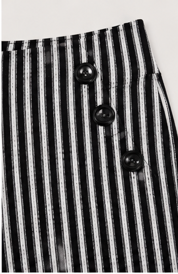 Pantalón Palazzo de Rayas de Tiro Alto