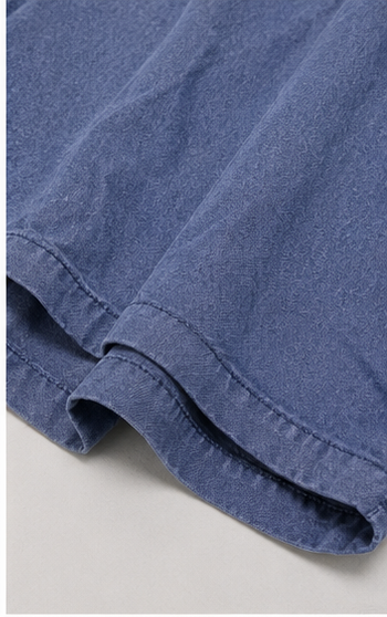 Short Tipo Chambray con Cintura Elástica y Cordón Ajustable