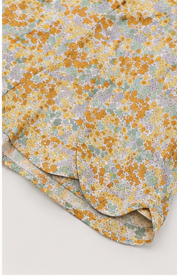 Short Floral de Tiro Alto con Estampado Delicado