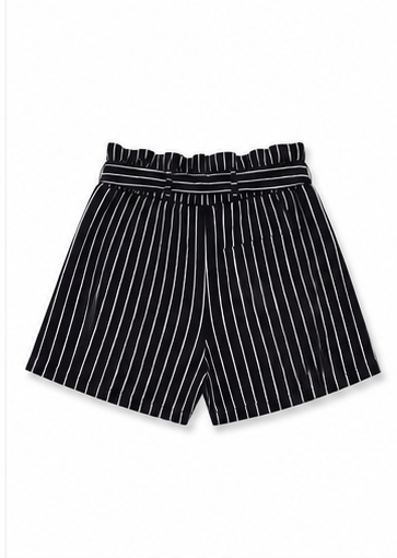 Short de Rayas con Cinturón para Mujer