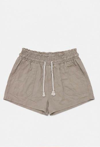 Short Casual de Cintura Alta con Cordón Ajustable
