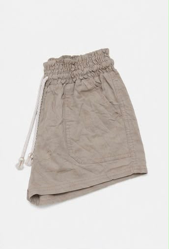 Short Casual de Cintura Alta con Cordón Ajustable