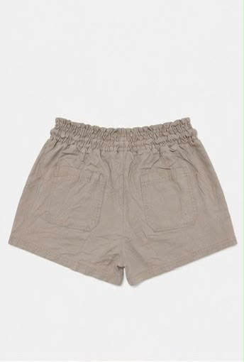 Short Casual de Cintura Alta con Cordón Ajustable