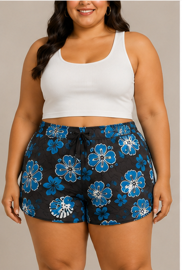 Short Estampado Floral con Cintura Ajustable