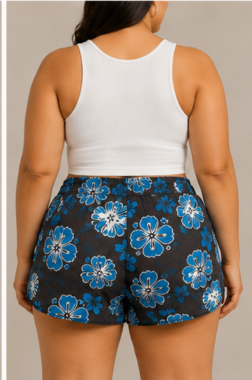 Short Estampado Floral con Cintura Ajustable